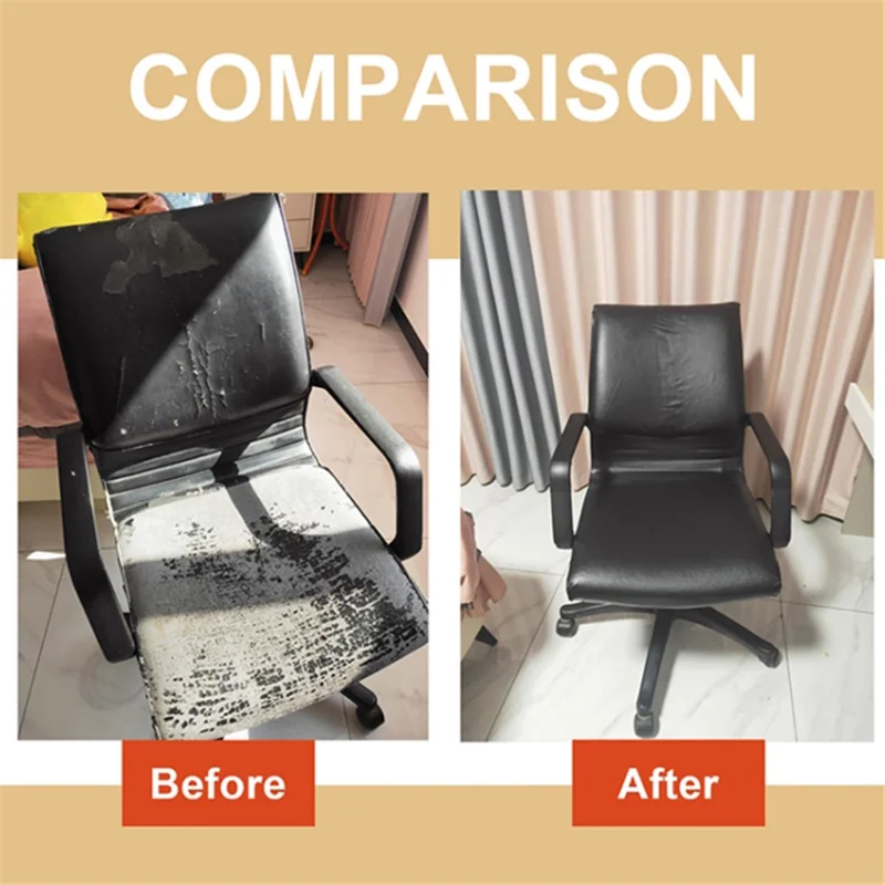 Fita adesiva de reparo de couro de PVC 100x100CM para sofás, assentos de carro, sofás, bolsas, móveis - Marrom Escuro