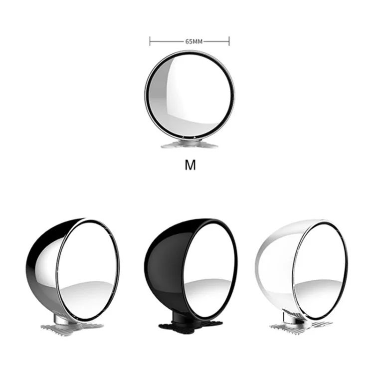 Miroir de Voiture à Angle Large 360 Degrés Réglable Clair 3R 044 65mm - Argent