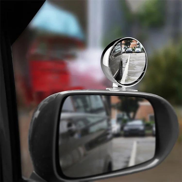 Miroir de Voiture à Angle Large 360 Degrés Réglable Clair 3R 044 65mm - Argent