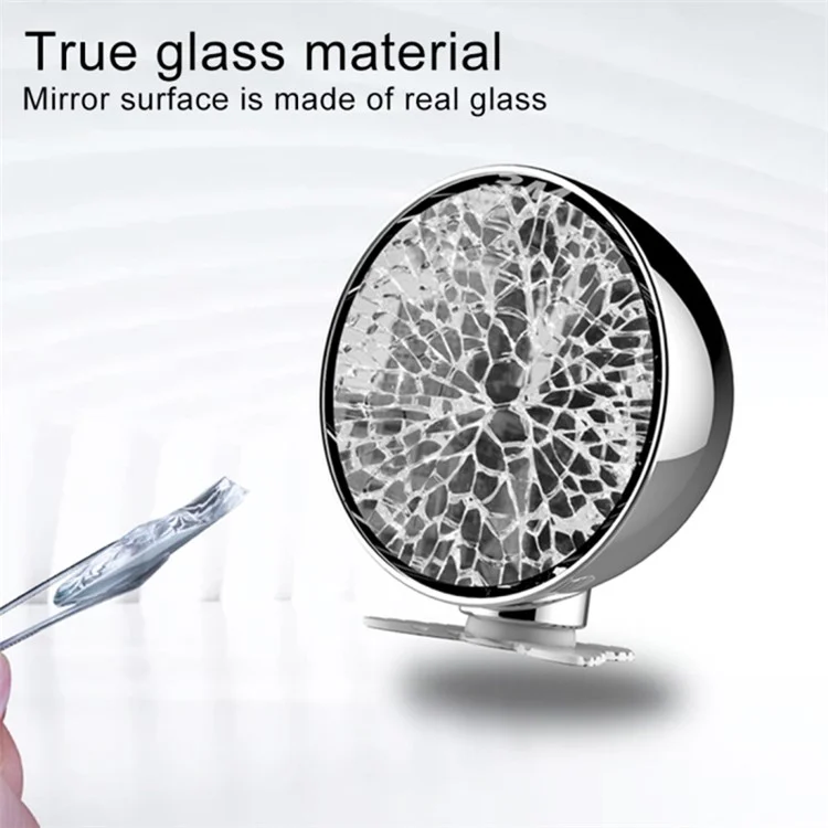Miroir de Voiture à Angle Large 360 Degrés Réglable Clair 3R 044 65mm - Argent