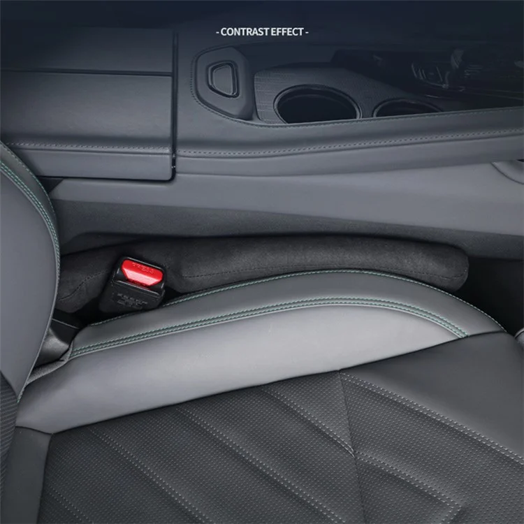 SNBLO 1Pc Car Seat Gap Filler Plug Leak-proof Suede Car Seat Gap Pad Strip - Marrone