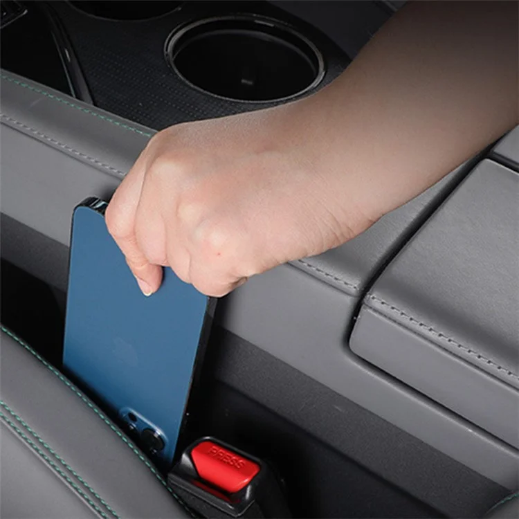 SNBLO 1Pc Car Seat Gap Filler Plug Leak-proof Suede Car Seat Gap Pad Strip - Marrone