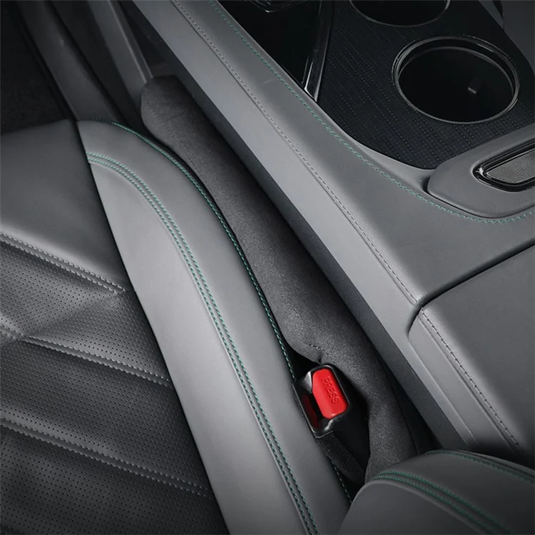 SNBLO 1Pc Car Seat Gap Filler Plug Leak-proof Suede Car Seat Gap Pad Strip - Marrone
