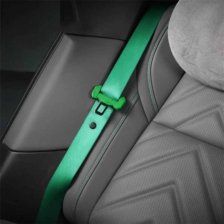 SNBLO Custodia per fibbia della cintura di sicurezza dell'auto in silicone di grandi dimensioni - Verde