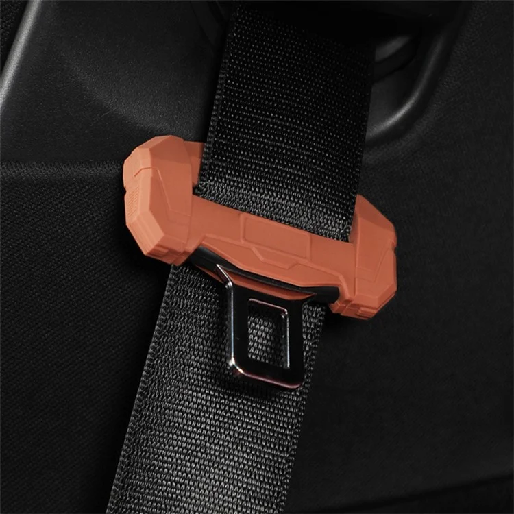 SNBLO Custodia per fibbia della cintura di sicurezza dell'auto in silicone di grandi dimensioni - Verde