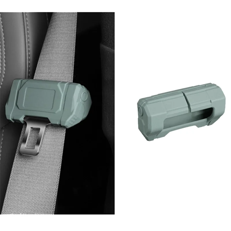 SNBLO Large Type Car Seat Belt Buckle Silicone Case Safety Belt Buckle Protective Cover - Light Green