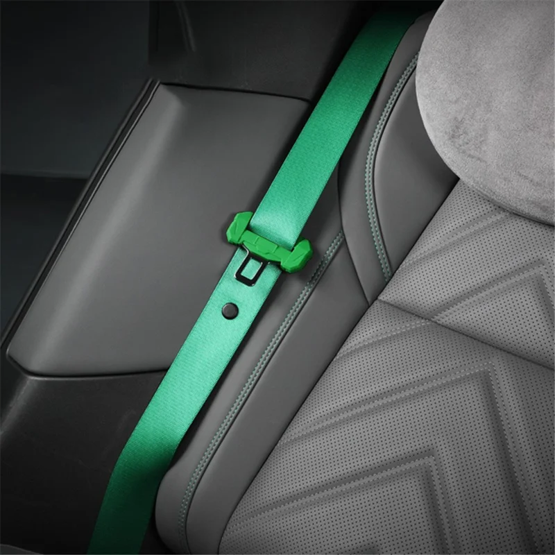 SNBLO Large Type Car Seat Belt Buckle Silicone Case Safety Belt Buckle Protective Cover - Light Green