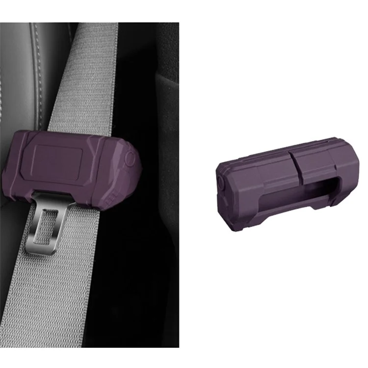 SNBLO Large Type Car Seat Belt Buckle Silicone Case Safety Belt Buckle Protective Cover - Dark Purple