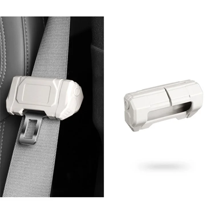 SNBLO Large Type Car Seat Belt Buckle Silicone Case Safety Belt Buckle Protective Cover - White