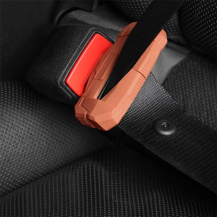 SNBLO Large Type Car Seat Belt Buckle Silicone Case Safety Belt Buckle Protective Cover - White