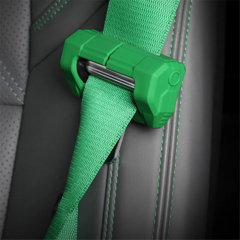 SNBLO Small Type Car Seat Belt Buckle Silicone Case Anti-scratch Seatbelt Buckle Cover - White