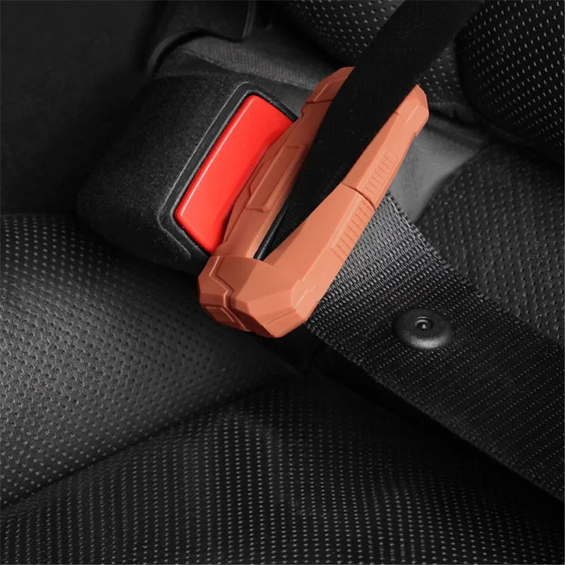 SNBLO Small Type Car Seat Belt Buckle Silicone Case Anti-scratch Seatbelt Buckle Cover - White