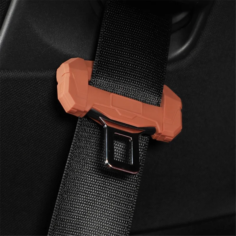 SNBLO Small Type Car Seat Belt Buckle Silicone Case Anti-scratch Seatbelt Buckle Cover - White