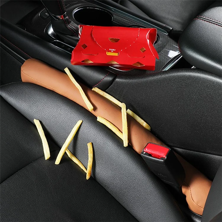 SNBLO Microfiber Leather Car Seat Seam Filling Strip Vehicle Seat Gap Filler Strip - Grey