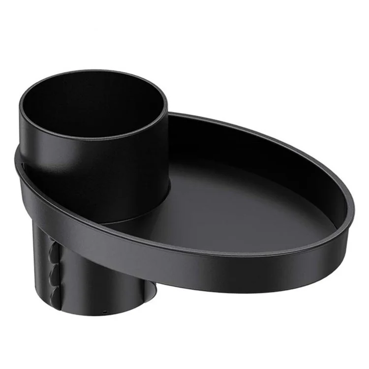 SD-1043 Organisateur multifonction Table Porte-gobelet de voiture avec plateau pivotant - Noir 