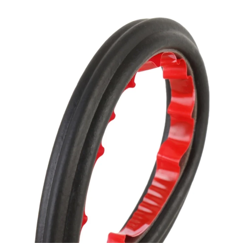 20m 5-Hole Car Door Hood Trunk Seal Strip Vehicle Rubber Noise Insulation Adhesive Strip