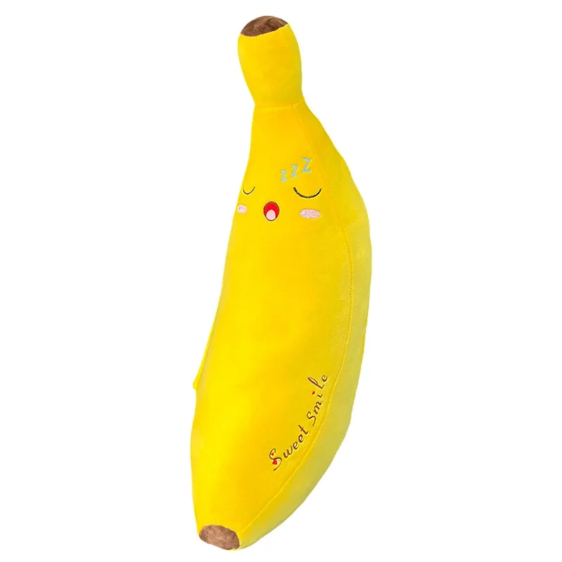 20x50cm Comfortable Cartoon Car Shoulder Pad Pillow Safety Belt Cushion for Neck Support - Banana