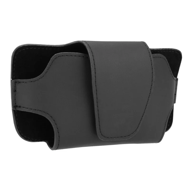 Nappa Texture PU Leather Car Glasses Storage Case Sun Visor Clip Sunglasses Holder - Black