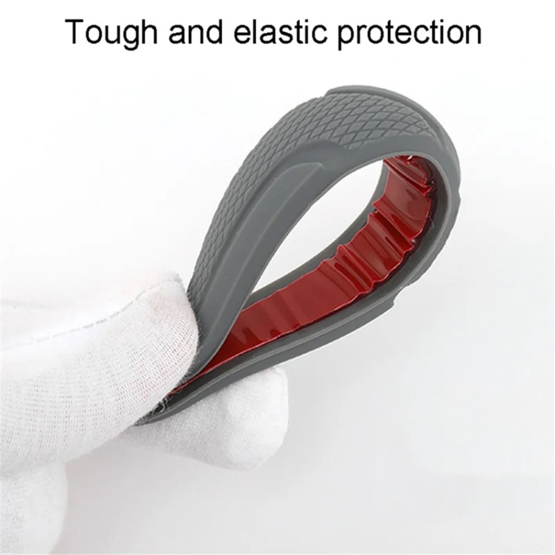 SHAN SHI 7755# 4Pcs Car Truck Door Anti-collision Guard Silicone Strips - Translucent