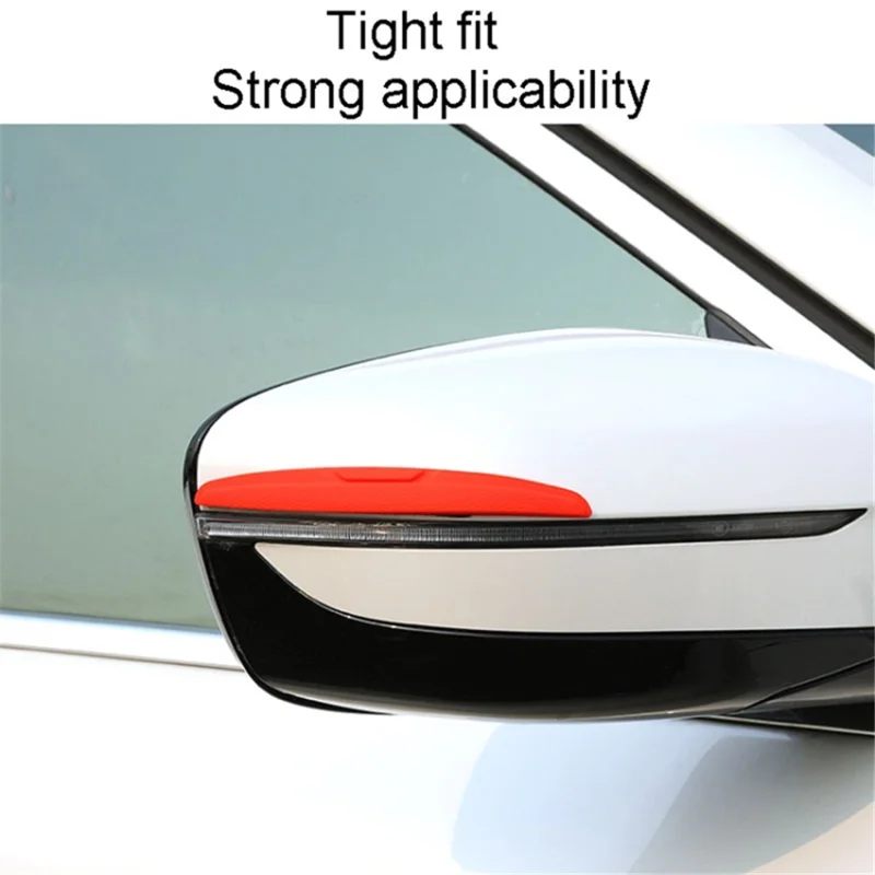 SHAN SHI 7755# 4Pcs Car Truck Door Anti-collision Guard Silicone Strips - Translucent