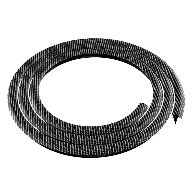 160cm Car Dashboard Seal Strip Soundproof Rubber Edges Sealing Strip - Carbon Fiber Texture