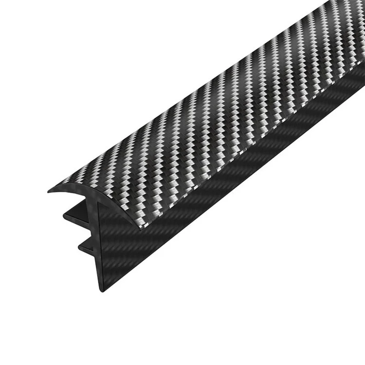 160cm Car Dashboard Seal Strip Soundproof Rubber Edges Sealing Strip - Carbon Fiber Texture