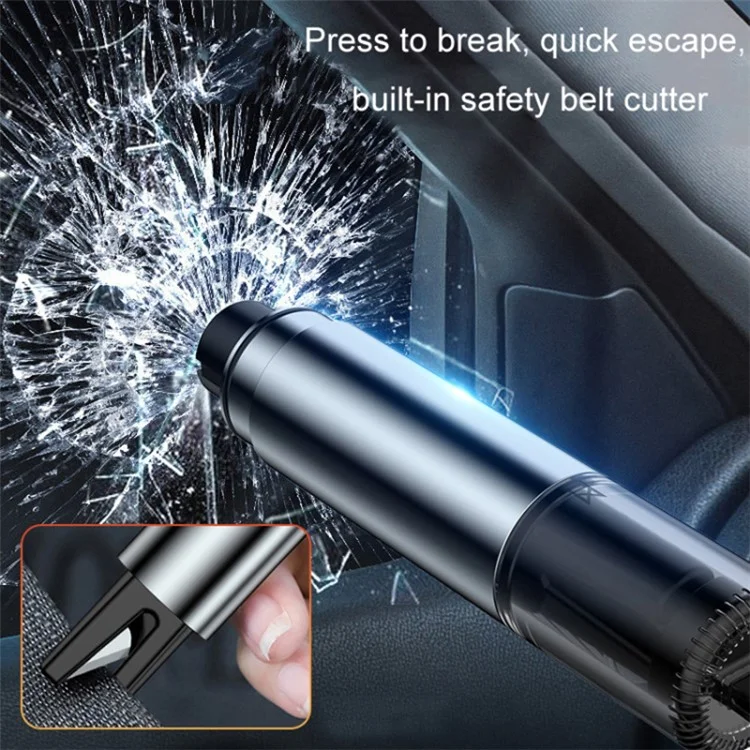 Car Safety Hammer Window Glass Breaker and Seat Belt Cutter Emergency Escape Tool - Silver