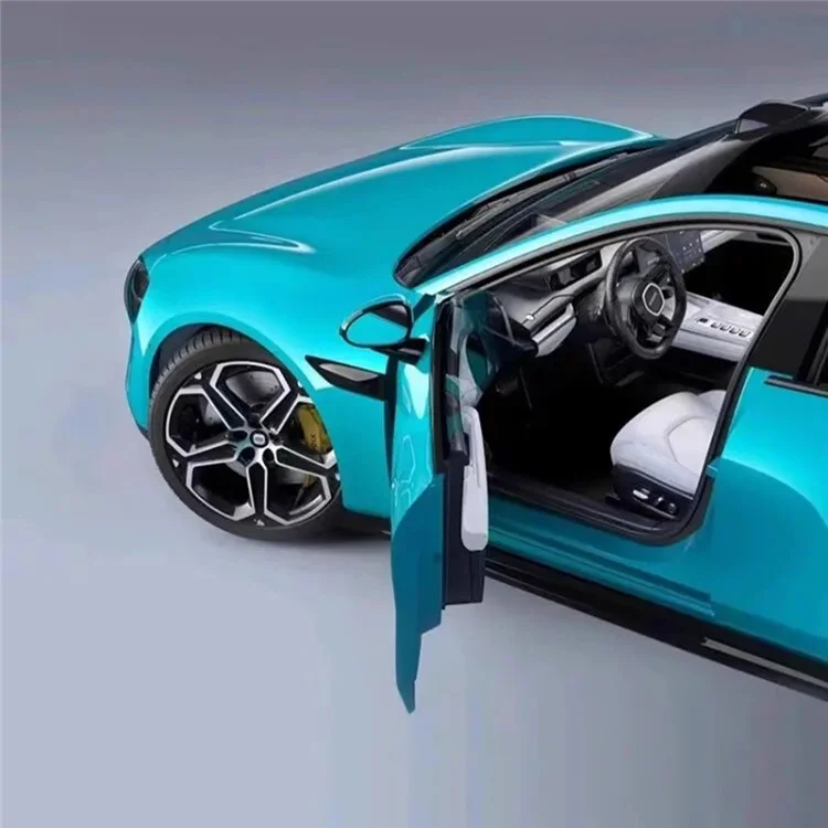 XIAOMI SU7 High-end 1 / 18 Realistic Car Model Luxury Alloy Vehicle Model Collection Toy - Blue