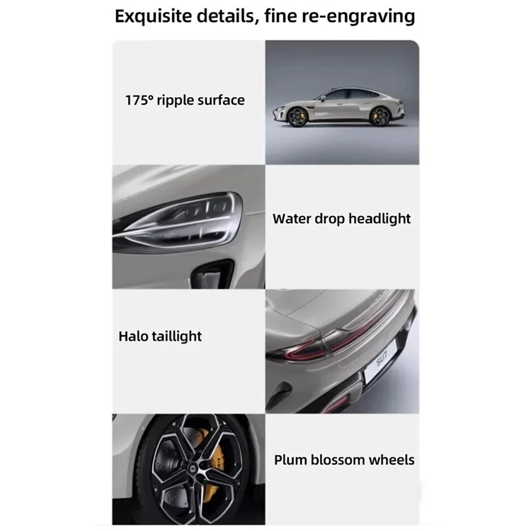 XIAOMI SU7 High-end 1 / 18 Realistic Car Model Luxury Alloy Vehicle Model Collection Toy - Blue