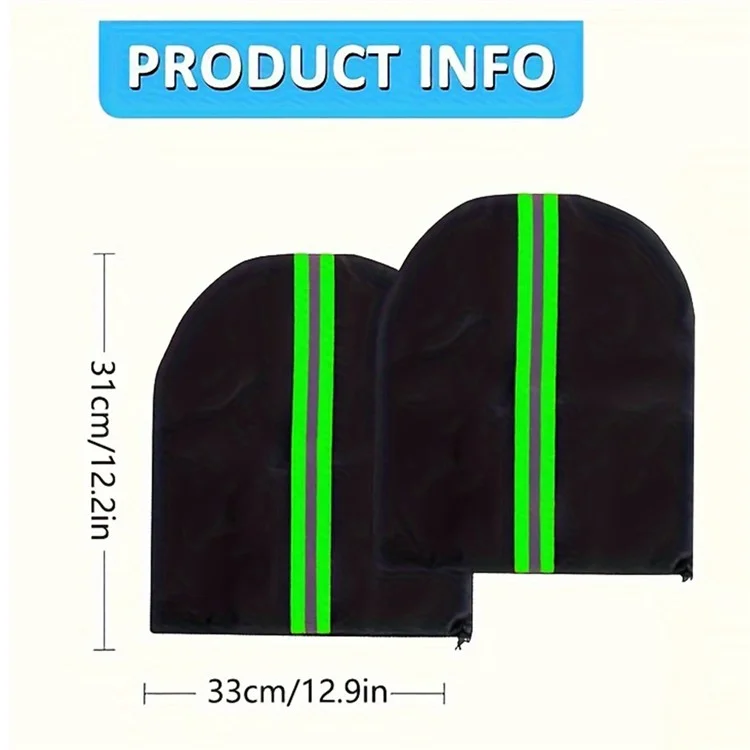 1 Par 600D Oxford Tands Retview View Mirror Cover Vegetada a Prueba de Nieve a Prueba de Nieve