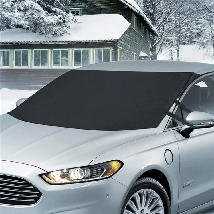 220x140cm 600D Oxford Cloth Thicken Car Front Windshield Waterproof Cover Windscreen Ice Snow Cover