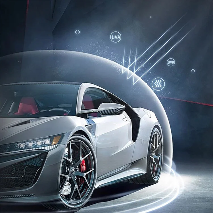 BY-004 Copertura auto impermeabile antipolvere in PE, con fascia elastica (versione aggiornata), Dimensione: XL