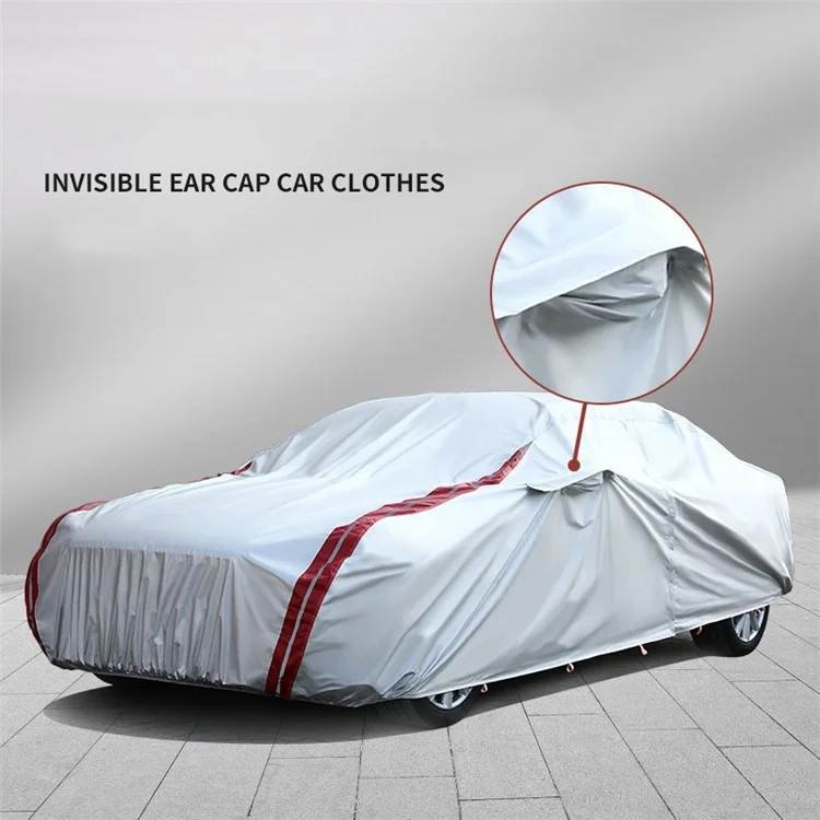 Oxford Cloth Car Cover All Weather Rain Snow UV Sun Hail Protector with Storage Bag - YL