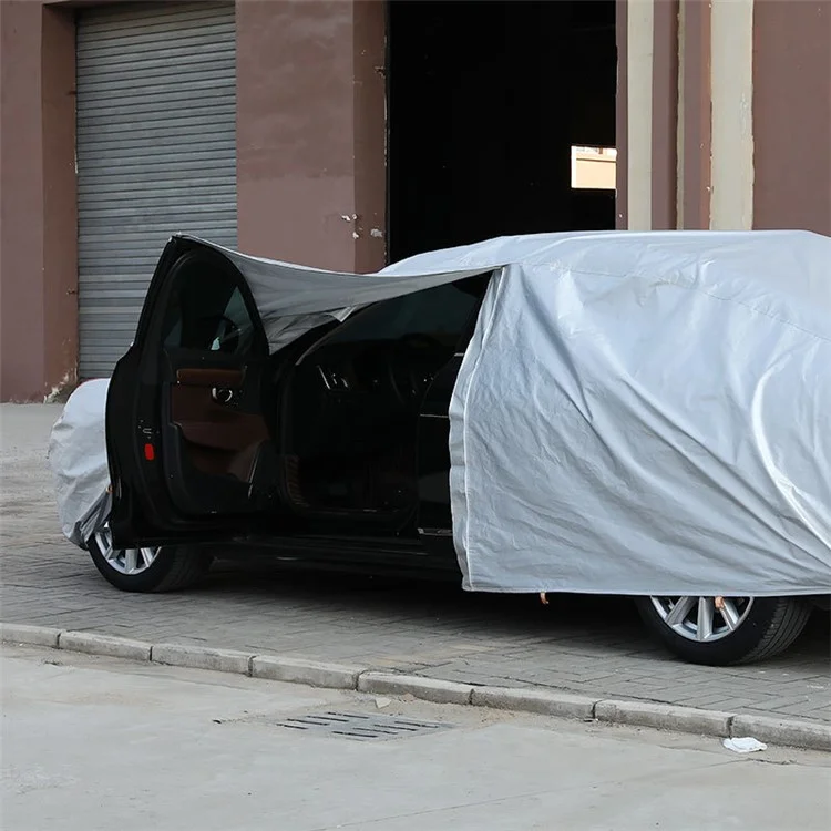 Oxford Cloth Car Cover All Weather Rain Snow UV Sun Hail Protector with Storage Bag - YL