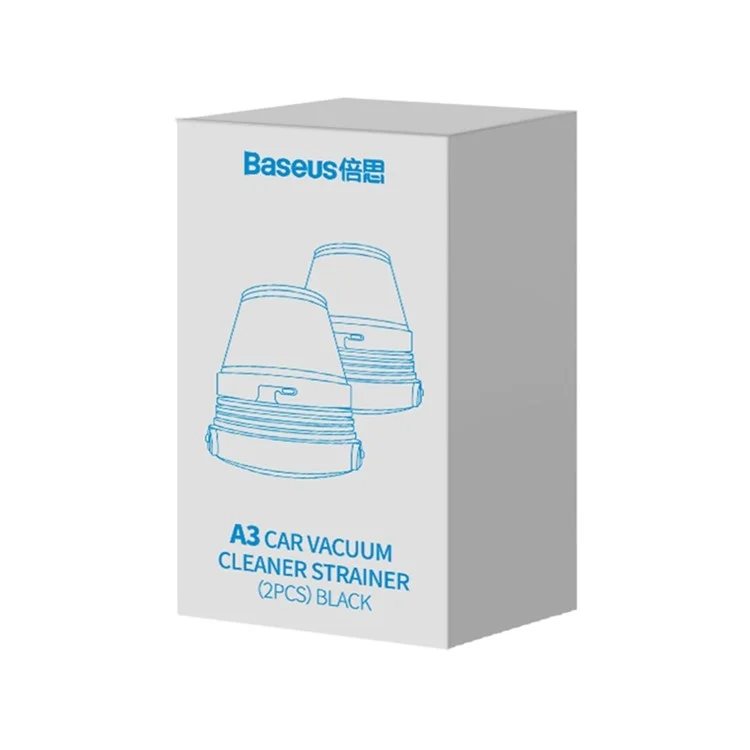 BASEUS 2Pcs Pièces de rechange du filtre-passoire pour aspirateur sans fil pour voiture A3