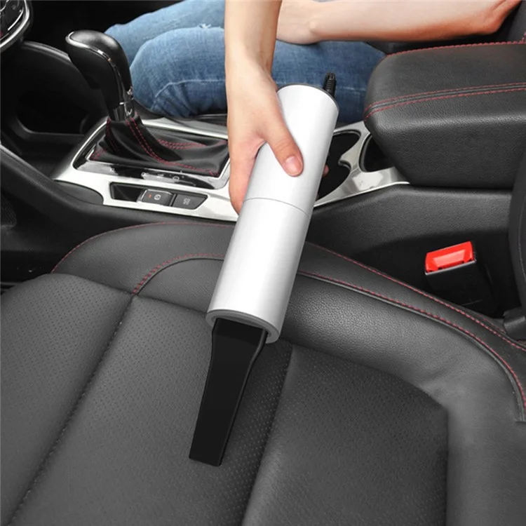 Portable Handheld Car Vacuum Cleaner 120W Car Charger Plug-in Auto Vacuum Cleaner with HEPA Filter - White