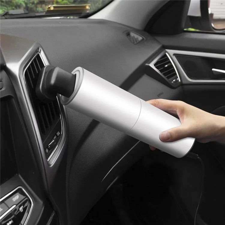 Portable Handheld Car Vacuum Cleaner 120W Car Charger Plug-in Auto Vacuum Cleaner with HEPA Filter - White