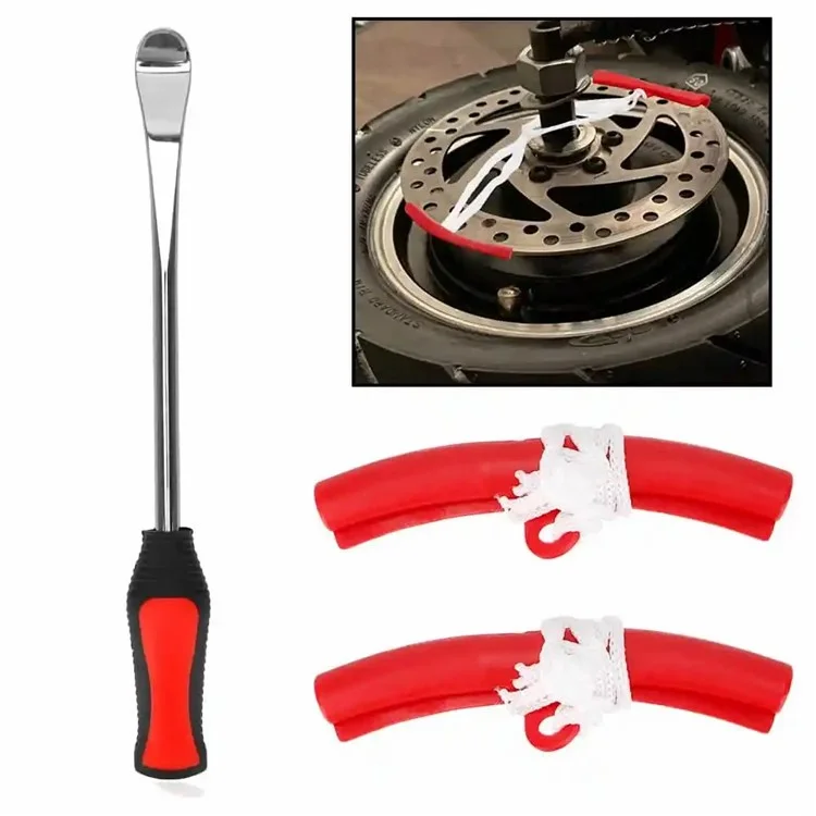 22 piezas / Juego de herramientas de palanca de neumáticos para coche, motocicleta, bicicleta, desmontaje de llanta y kit de reparación