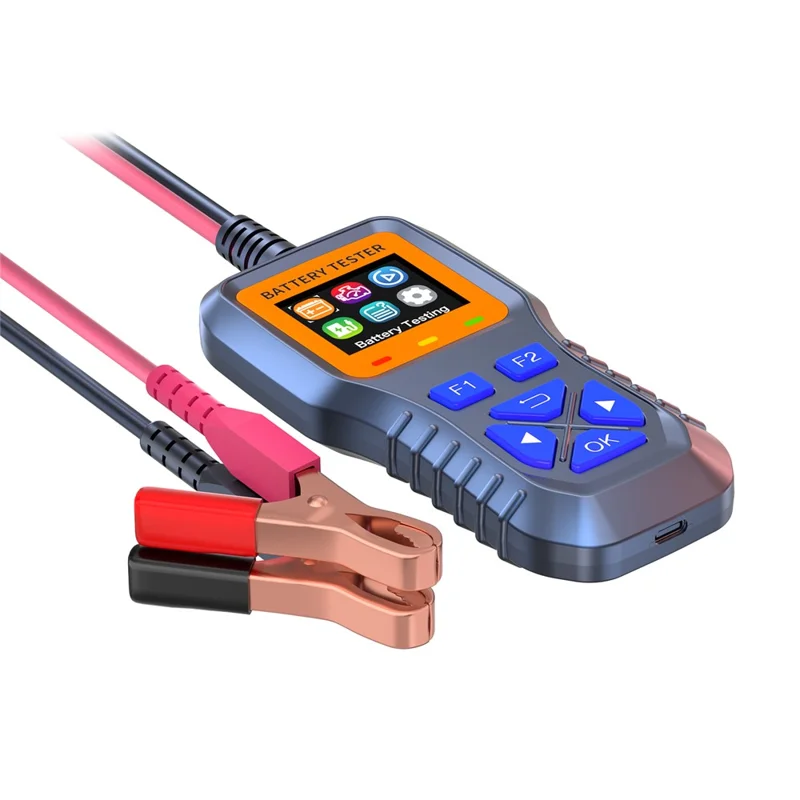 K1S Car Battery Tester 12V 24V 30V Lead Acid Battery Analyzer with CCA SOH Internal Resistance Test for Auto Motorcycle