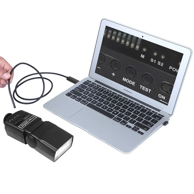 Caméra d'endoscope filaire dur 1m Caméra d'inspection étanche 6 LED 5,5 mm pour téléphones cellulaires et ordinateurs avec interface micro USB / USB