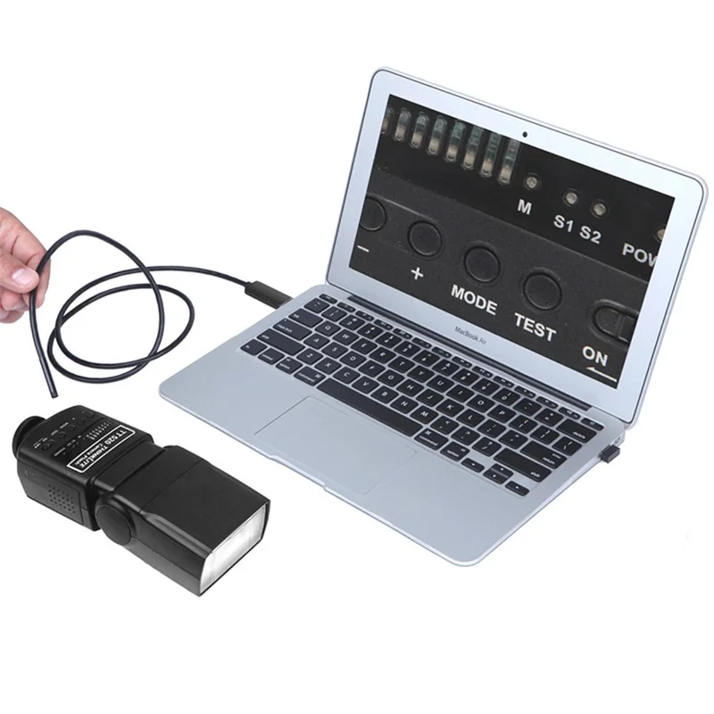 1m Flexible Wire USB+Micro USB 2-In-1 Ispezione Snake Camera 6-LED Borescope Impermeabile Endoscopio Industriale con Lente da 5,5 mm