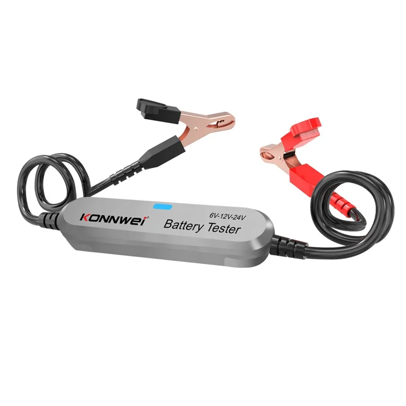 KONNWEI BK200 Multifunktions-Bluetooth-Batterietester für Auto, LKW, Motorrad, SUV, Boot, Yacht 6V 12V 24V Batterietester - Silber