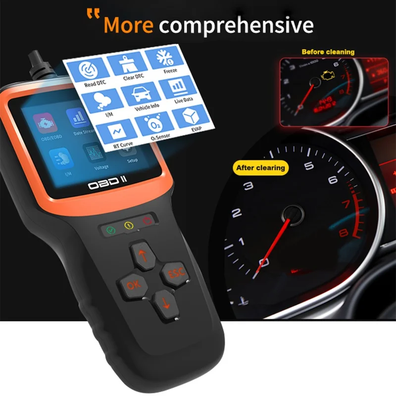 V317 OBD II Diagnostic Car Fault Detector Engine Tester Tool elm327 Car Reading Code Card Car Diagnostic Instrument