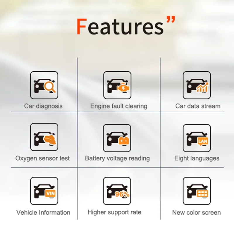 V317 OBD II Diagnostic Car Fault Detector Engine Tester Tool elm327 Car Reading Code Card Car Diagnostic Instrument