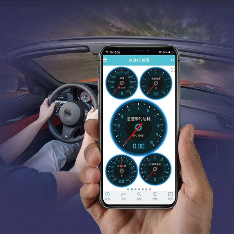 V015 OBD2 Car Fault Diagnostic Scanner Bluetooth-compatible elm327 Universal Car Reader Code Engine Tester Tool