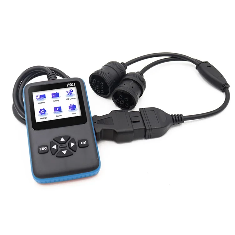 Ferramenta de Diagnóstico de Veículo OBD2 V501 para Caminhão a Diesel