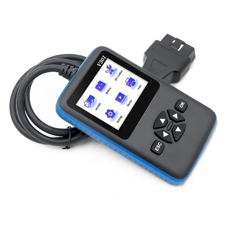 V501 OBD2 -auto -lkw -dieselöl Diagnosewerkzeug Fahrzeug Motorfehler Code Reader Scanner Analysator