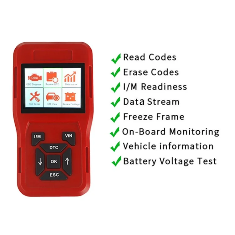 TK209 Car Diagnose Scanner OBD2 Code Reader Engine System Diagnose Tools