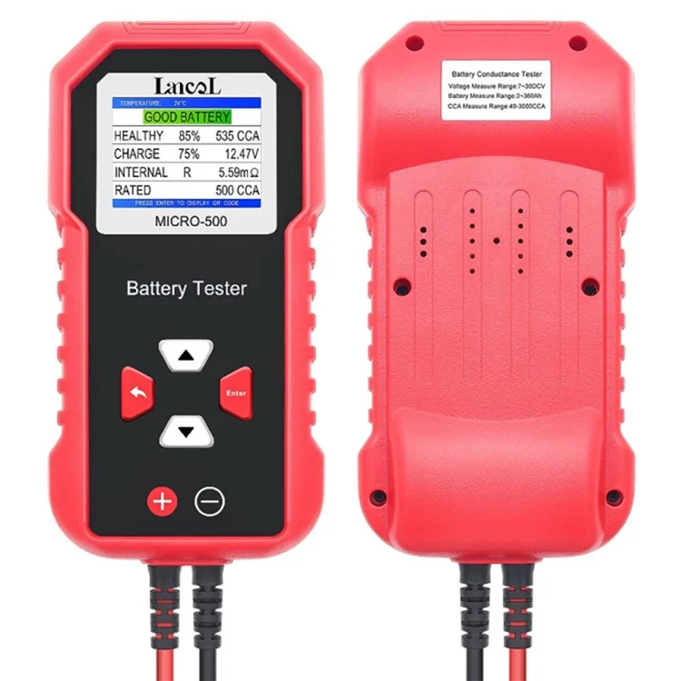 LANCOL Micro 500 Autobatterie-Tester 12V Lithium-Batterie-Test Digitaler Bleisäure-Batterie-Analysator