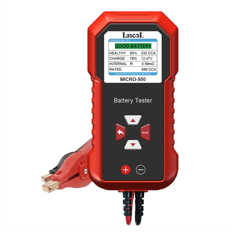 LANCOL Micro 500 Autobatterie-Tester 12V Lithium-Batterie-Test Digitaler Bleisäure-Batterie-Analysator